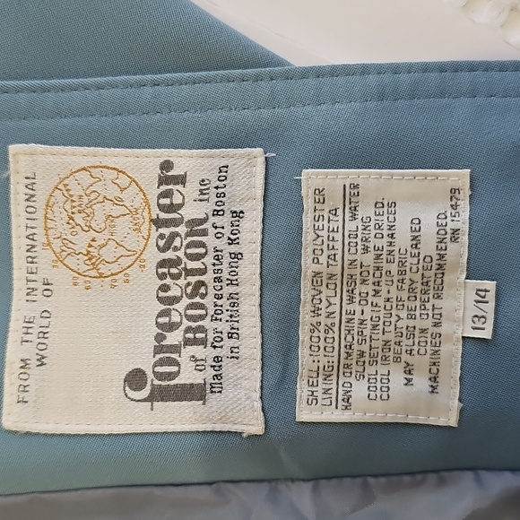 Forecaster International, light Blue Vintage Jackets & Trench Coats Size 13/14 - Picture 9 of 16
